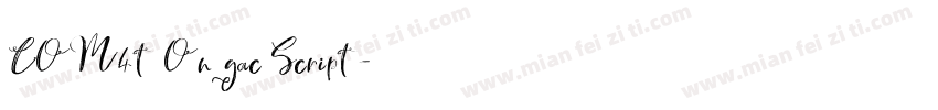 COM4t Ongac Script字体转换